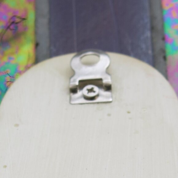 Vintage Hand Painted Carved Virgin Mary of Knock Holy Water Wall Plaque Décor - Picture 5 of 8